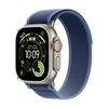 Apple Watch Ultra 3 GPS + Cellular 49mm Natural Titanium Case with Blue/Bright Blue Trail Loop - S/M - MEWR4ET/A