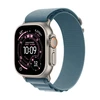 Apple Watch Ultra 3 GPS + Cellular 49mm Natural Titanium Case with Light Blue Alpine Loop - Medium - MEWM4ET/A