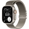 Apple Watch Ultra 3 GPS + Cellular 49mm Natural Titanium Case with Natural Titanium Milanese Loop - Medium - MEWY4ET/A