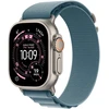 Apple Watch Ultra 3 GPS + Cellular 49mm Natural Titanium Case with Light Blue Alpine Loop - Medium - MEWM4ET/A
