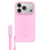 Apple „Beats iPhone 17 Pro“ dėklas su kišeniniu stovu, „MagSafe“ ir kameros valdymu – rausvos spalvos akmenukais