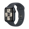 Išmanusis laikrodis Apple Watch SE GPS 44mm Midnight Aliuminio dėklas su Midnight Sport Band – M/L