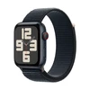 Išmanusis laikrodis Apple Watch SE GPS + Cellular, 44 mm, Vidurnakčio spalvos aliuminio korpusas su vidurnakčio spalvos sportiniu dirželiu