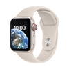 Išmanusis laikrodis Apple Watch SE (2nd Gen) GPS + Cellular, 40 mm, "Starlight" spalvos aliuminio korpusas su "Starlight" spalvos sportiniu dirželiu