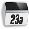 STEINEL XSolar LH-N LED žibintas - namo numeris (su fotorele ir saulės baterija, plieno sp.)