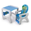 Ricokids Teri 3in1 kūdikio maitinimo kėdutė, pilka ir mėlyna