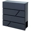 Humberg Global Pašto dėžutė 37x37x10cm antracito spalvos 4991