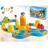 Magnetinis traukinukas su elektriniais bėgiais, konstrukcinės kaladėlės 157 vnt. Ricokids RK-784