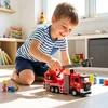 Malplay Žaislinis metalinis gaisrinės automobilis su šviesa ir garsu