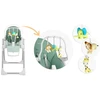 Nukido Valgomojo kėdutė Belo žalia su staliuku, gultu ir žaislų lankeliu