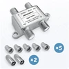 Pasyvus antenos skirstytuvas, 3 įėjimų, 5–2400 MHz, Berdsen BD-957