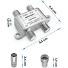 Pasyvus antenos skirstytuvas, 3 įėjimų, 5–2400 MHz, Berdsen BD-957