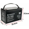 Powermat 12V 100Ah AGM Akumuliatorius, VRLA Giluminio Ciklo Akumuliatorius UPS, Saulės, Signalizacijos Sistemoms, Ilgaamžis Akumuliatorius, Sandarus Švino Rūgšties Akumuliatorius