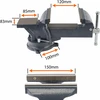 Powermat Santechniko spaustuvai 150 mm sukiojami su priekalu 360 PM-IS-150T