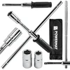 Powermat Sulankstomas ratų raktas kryžminis 1/2" + galvutės PM-KLDK-400T
