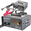 Powermat Inverterinis akumuliatoriaus įkroviklis su paleidimo funkcija 180A 12/24 V įkroviklis 30A PM-PI-180T