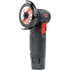 Red Technic Belaidis mini kampinis šlifuoklis, 12V bešepetėlinis, 76mm diskas, su 7 diskais metalui, betonui, medienai, poliravimui