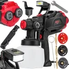 Red Technic Elektrinis dažų purkštuvas, HVLP technologija, automobiliams, medienos apdirbimui, DIY projektams, 650W, 1.2L bakas, su 3 antgaliais