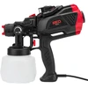 Red Technic Elektrinis dažų purkštuvas, HVLP technologija, automobiliams, medienos apdirbimui, DIY projektams, 650W, 1.2L bakas, su 3 antgaliais