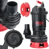 Red Technic Septiko siurblys su smulkintuvu, 4-in-1, nešvariam vandeniui, nuotekų siurblys, panardinamas siurblys su smulkintuvu, 750W didelio našumo siurblys