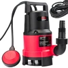 Red Technic Panardinamas siurblys švariam ir nešvariam vandeniui, su plūdiniu jungikliu, didelio našumo, automatinis veikimas, drenažui ir vandens perkėlimui