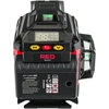 Red Technic Žalias lazerinis nivelyras, 4D 360 kryžminis lazeris, 16 linijų savaiminis nivelyras, statybinis lazeris, geodezinis lazeris
