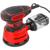 Red Technic Ekscentrinis šlifuoklis, 1100W elektrinis kintamo greičio, su 24 šlifavimo diskais, medienai, metalui ir automobilių reikmėms
