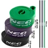 NS-960 Neo-Sport pasipriešinimo juostų rinkinys, 3 vnt.