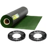Sodo agrotekstilė 1,6 m x 100 m 90 g/m2 + 100 „Plonos“ smeigtukų - juoda ir žalia