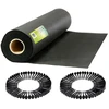 Sodo agrotekstilė 1,6 m x 50 m 70 g/m2 + 100 „Plonos“ smeigtukų - juoda
