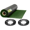 Nukido Sodo agrotekstilė 1,6 m x 50 m 90 g/m2 + 100 „Plonos“ smeigtukų - juoda ir žalia