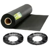 Sodo agrotekstilė 1,6 m x 50 m 90 g/m2 + 100 „Plonos“ smeigtukų - juoda