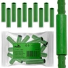 Stulpinės jungtys 11mm Plonos PL-941 žalios 10 vnt.