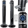 Velano Koloninis ventiliatorius, su LED ekranu, nuotolinio valdymo pultu, osciliacija, 50W, 3 greičio nustatymai, laikmatis, miegamajam, svetainei, biurui