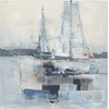 Aliejinė tapyba 100x100 cm, burlaiviai jūroje