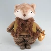 Dekoracija FAB ROBIN H37,5cm, lapė, žalia