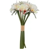 Home4You Dirbtinė gėlė „FLOWERLY“ (20 cm), 9 vnt. pavasario gėlių puokštė, įvairių rūšių