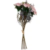Dirbtinė gėlė „FLOWERLY“, 26 cm, puokštė iš 4 rožių, įvairių spalvų