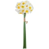 Home4You Dirbtinė gėlė „FLOWERLY“, 40 cm, 6 vnt. narcizų puokštė, balta