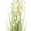 Home4You Dirbtinė gėlė SODE H87cm, balta campanula, žolė su vazonu