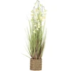 Home4You Dirbtinė gėlė SODE H87cm, balta campanula, žolė su vazonu