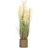 Home4You Dirbtinis augalas SODYBA H87cm, smėlio spalvos sorgas, žolė su vazonu