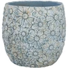 Gėlių vazonas „SUNNY DAISY“, D35,5 x H33 cm, baltas/pilkas