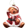 Kalėdinis papuošalas JOY BEAR SANTA 10,5 cm, stiklas