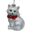 Kalėdinis papuošalas JOY CAT 9cm, stiklas