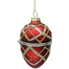Kalėdinis papuošalas JOY EGG Raudonas 9,5cm, stiklas