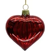 Kalėdinis papuošalas JOY HEART Raudonas 8cm, stiklas