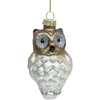Kalėdinis papuošalas JOY OWL 11cm, stiklas