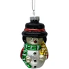 Kalėdinis papuošalas JOY SNOWMAN 8,5 cm, stiklas