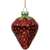 Kalėdinis papuošalas JOY STRAWBERRY 8,5 cm, stiklas